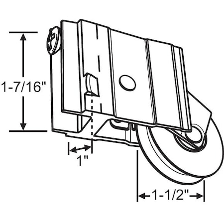 Patio Door Roller Assembly